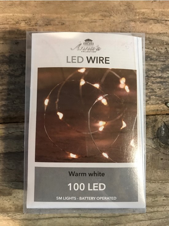 100 warm-wit LED